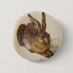 DAS RABBIT (Junge Hare) Button