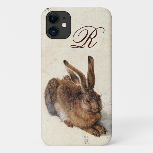DAS RABBIT-Monogramm (Young Hare) Case-Mate iPhone Hülle (Rückseite)