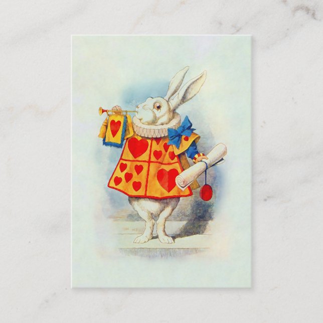 Das Rabbitt in der Alice im Wunderland ~ Visitenkarte (Vorderseite)