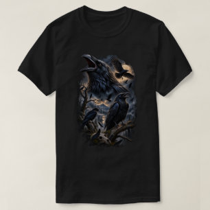 Das Raben-T-Shirt – Dunkle Gothic-Paranormale T-Shirt