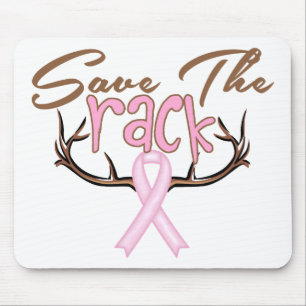 Das Rack-Brustkrebs-Bewusstsein gerettet Mousepad