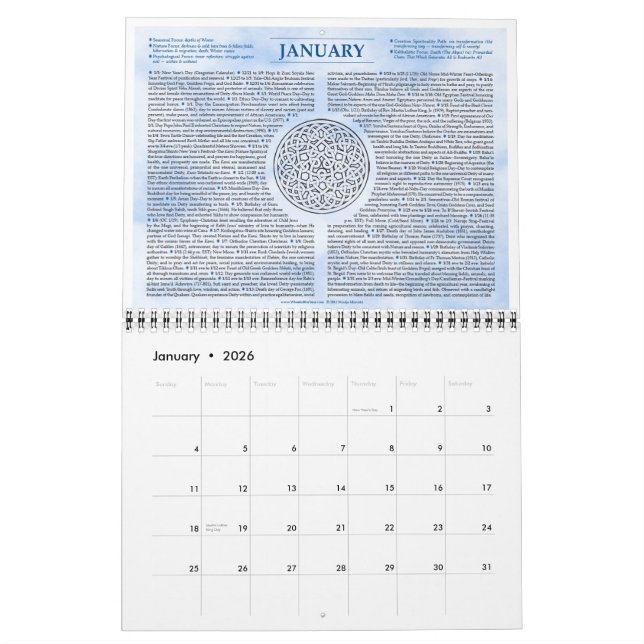 Das Rad des Mystikers des Jahres 2013 Kalender (Jan 2026)