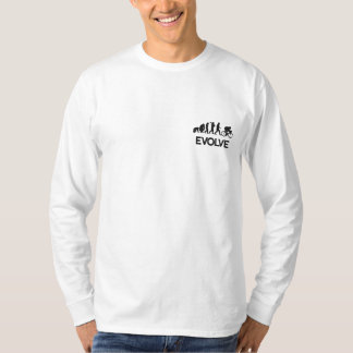 Das Radfahren entwickeln Evolution des Radfahrens Besticktes Langarmshirt