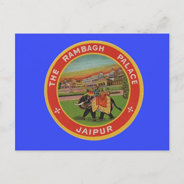 Das Rambagh Palace Hotel - Jaipur India - Reisen Postkarte (Vorderseite)