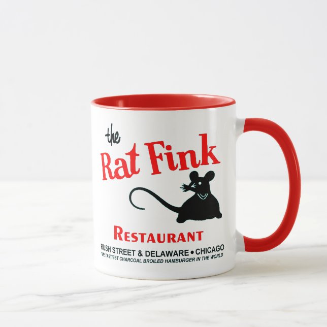 Das Rat Fink Restaurant, Rush Street, Chicago, IL Tasse (Rechts)