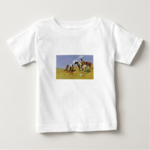 Das Rauchsignal ~ Frederic Remington Baby T-shirt