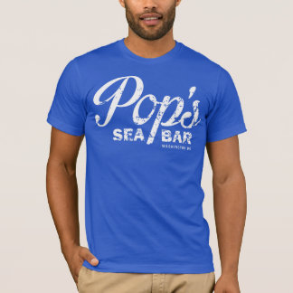 Das raue blaue T-Shirt des Pops