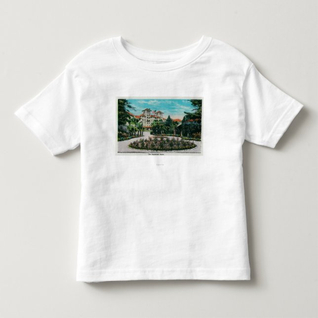 Das Raymond-Hotel und das GroundsPasadena, CA Kleinkind T-shirt (Vorderseite)