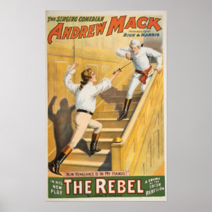 "Das Rebellen" irische Aufstands-Drama - fechtend Poster