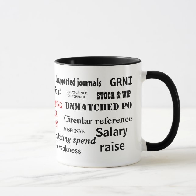Das Rechnungswesen: Swear Words! Rude Accountant-T Tasse (Rechts)