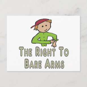 Das Recht auf Bärenwaffen Postkarte