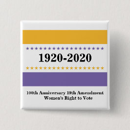 Das Recht der Frauen auf Abstimmung 19. Änderungsa Button