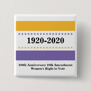 Das Recht der Frauen auf Abstimmung 19. Änderungsa Button
