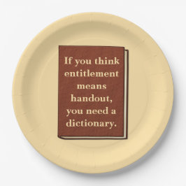 Das Recht ist kein Handout Pappteller