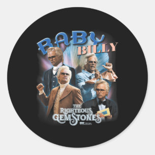 Das rechte Gemstones Baby Billy Heartthrob Runder Aufkleber