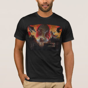 Das Red Balloon Mixed Media Original Art Shirt