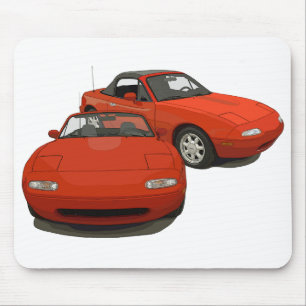 Das Red Sports Car der Avenue Art Mousepad