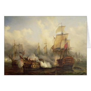 Das Redoutable bei Trafalgar, am 21. Oktober 1805