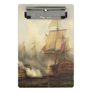 Das Redoutable bei Trafalgar, am 21. Oktober 1805 Mini Klemmbrett