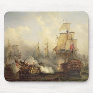 Das Redoutable bei Trafalgar, am 21. Oktober 1805 Mousepad