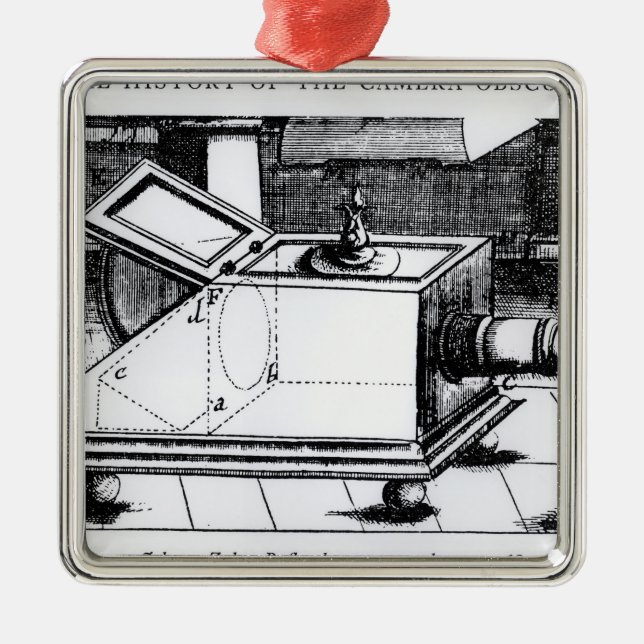 Das Reflexkastenkamera obscura Silbernes Ornament (Vorne)