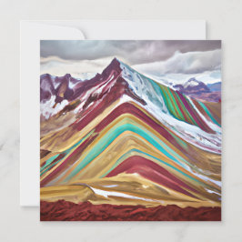 Das Regenbogengebirge, auch Montañas de S Mitteilungskarte