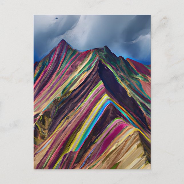 Das Regenbogengebirge, auch Montañas de S Postkarte (Vorderseite)