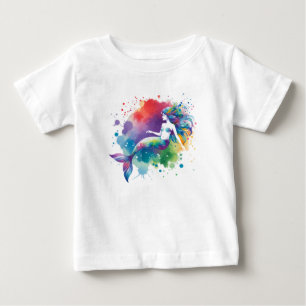 Das Reich der Farbe einer Meerjungfrau Baby T-shirt