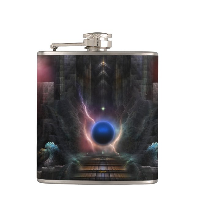 Das Reich Osphilium 6oz Vinyl Wrapped Flask Flachmann (Vorderseite)