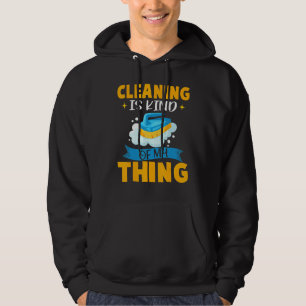 Das Reinigen ist meine Sache mit Krubenbürste und  Hoodie