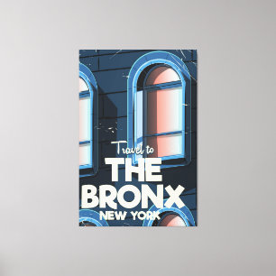 Das Reiseplakat der Bronx New York City Leinwanddruck