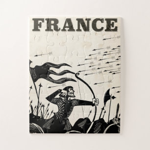 Das Reiseplakat von Frankreich - Klassik mittelalt