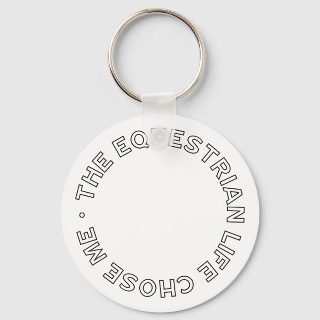 Das Reitleben entscheidet sich für den modernen Pf Schlüsselanhänger (Vorderseite)