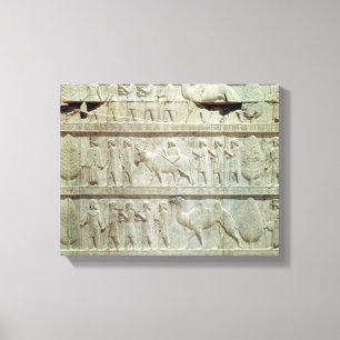 das Relief frieze auf der Osttreppe Leinwanddruck