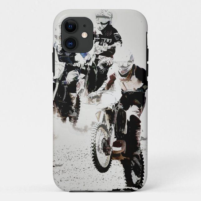 "Das Rennen ist auf" Motocross Schmutz-Fahrrad Case-Mate iPhone Hülle (Rückseite)