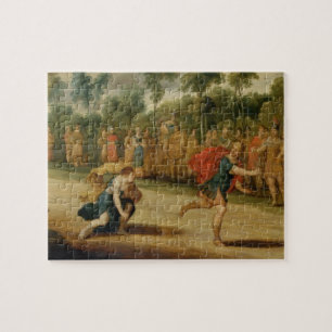 Das Rennen von Atalanta und von Hippomenes (Öl au
