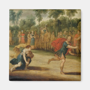 Das Rennen von Atalanta und von Hippomenes (Öl au Magnet