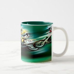 Das Rennen Zweifarbige Tasse