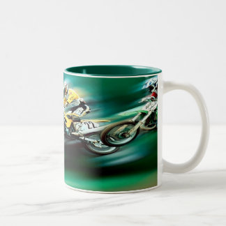 Das Rennen Zweifarbige Tasse