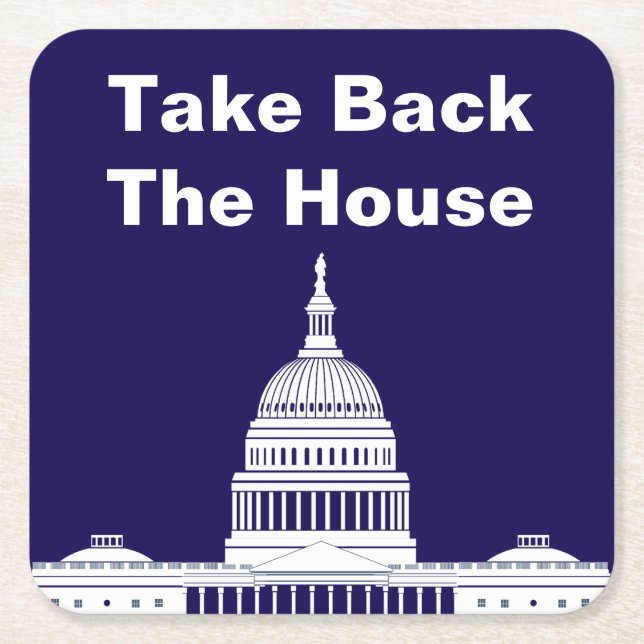 Das Repräsentantenhaus Rechteckiger Pappuntersetzer (Vorderseite)