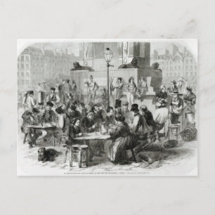 Das Restaurant mit nassen Füßen Postkarte