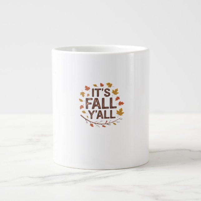 Das Retro Classic Design fällt in nichts Jumbo-Tasse (Vorderseite)