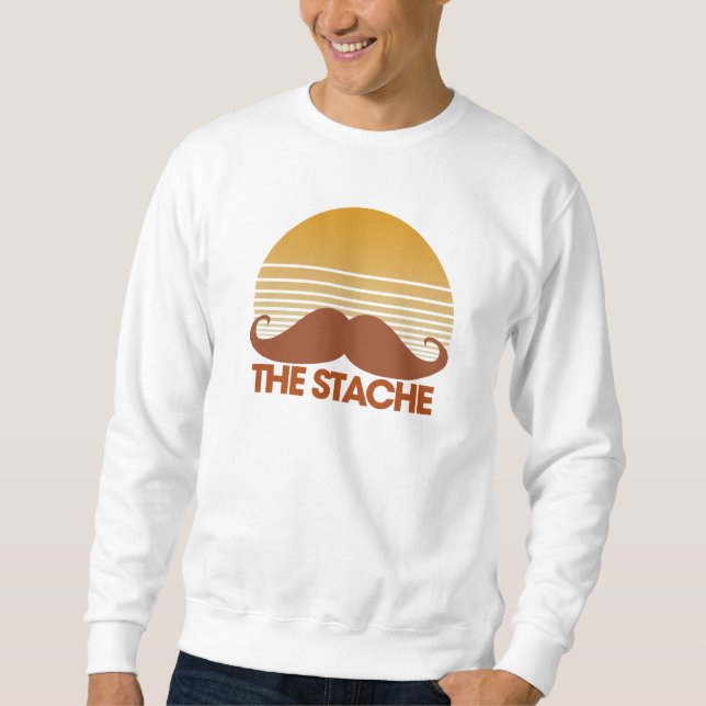 Das Retro-Design der Stache Sweatshirt (Vorderseite)