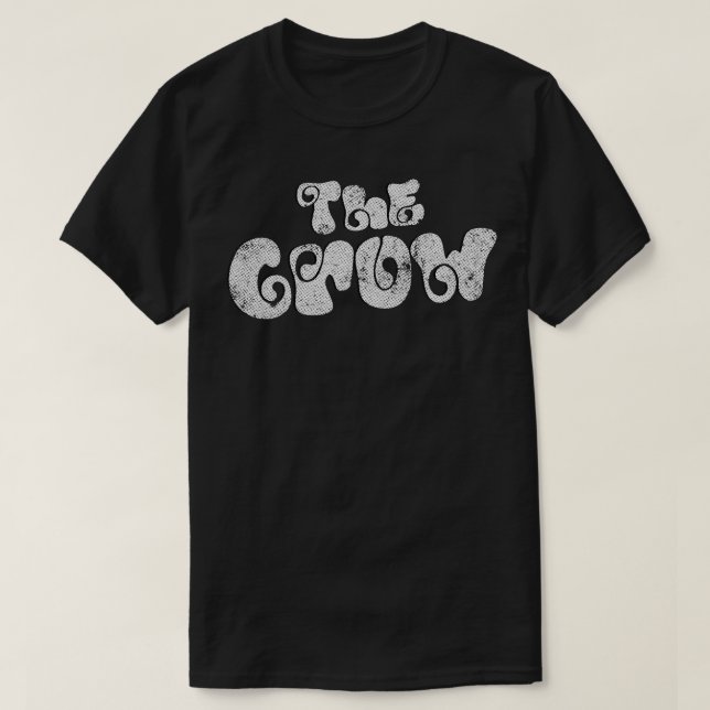 Das Retro-Typografie-Design der Crow 90er T-Shirt (Design vorne)