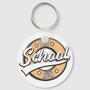 Das Retrologo für den Schulallauf Schlüsselanhänger