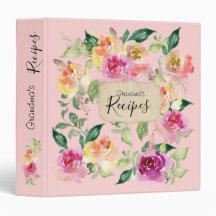 Das Rezept des rosa Blumenkochbuchs Binder