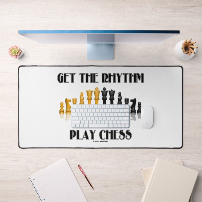 Das Rhythmusspiel Schach Reflektives Schach-Set Schreibtischunterlage (Büro 1)