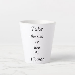Das Risiko Eingehen Oder Die Chance Verlieren Mut Milchtasse