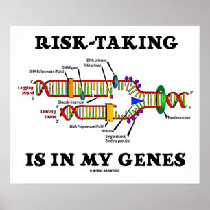 Das Risiko-Nehmen ist in meinem Gene Poster