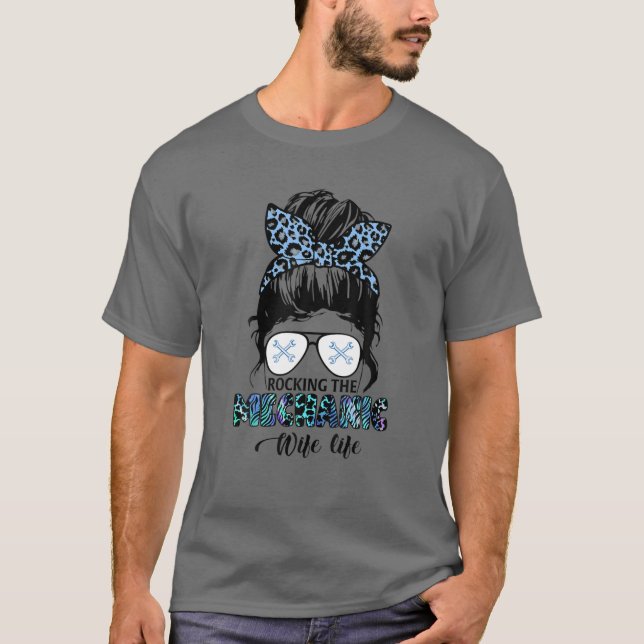 Das Rocken der Mechanik Ehefrau Life Gegenwart Mes T-Shirt (Vorderseite)